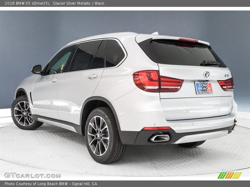 Glacier Silver Metallic / Black 2018 BMW X5 sDrive35i