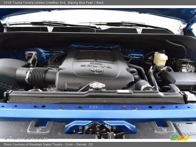 Blazing Blue Pearl / Black 2018 Toyota Tundra Limited CrewMax 4x4