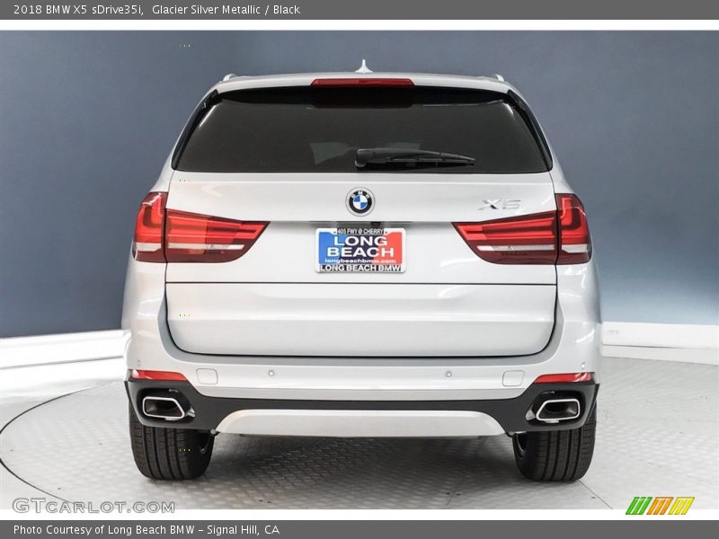 Glacier Silver Metallic / Black 2018 BMW X5 sDrive35i