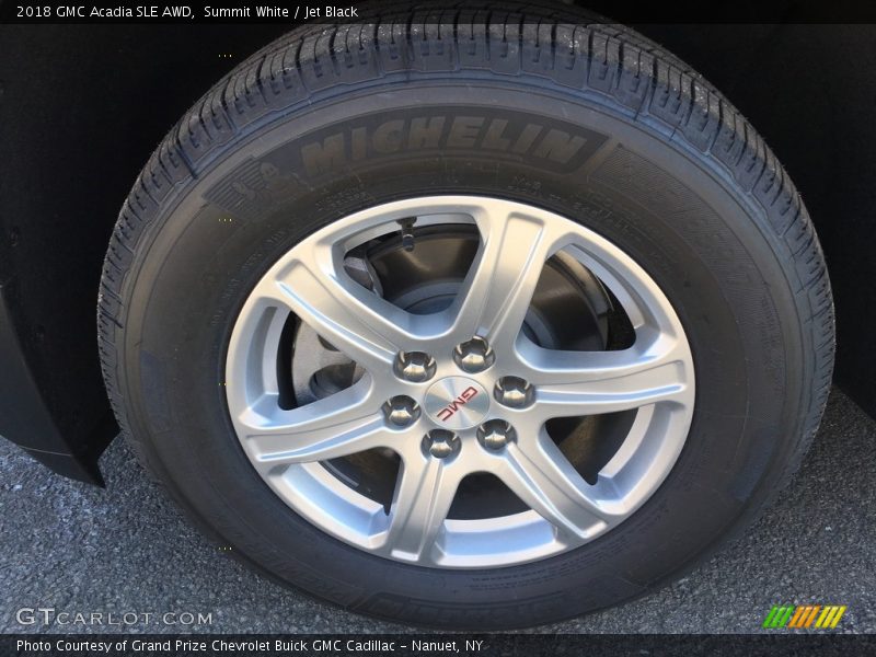 Summit White / Jet Black 2018 GMC Acadia SLE AWD
