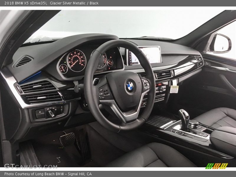 Glacier Silver Metallic / Black 2018 BMW X5 sDrive35i