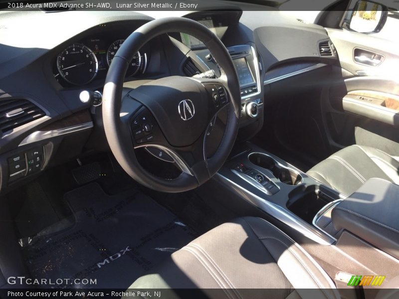 Lunar Silver Metallic / Ebony 2018 Acura MDX Advance SH-AWD
