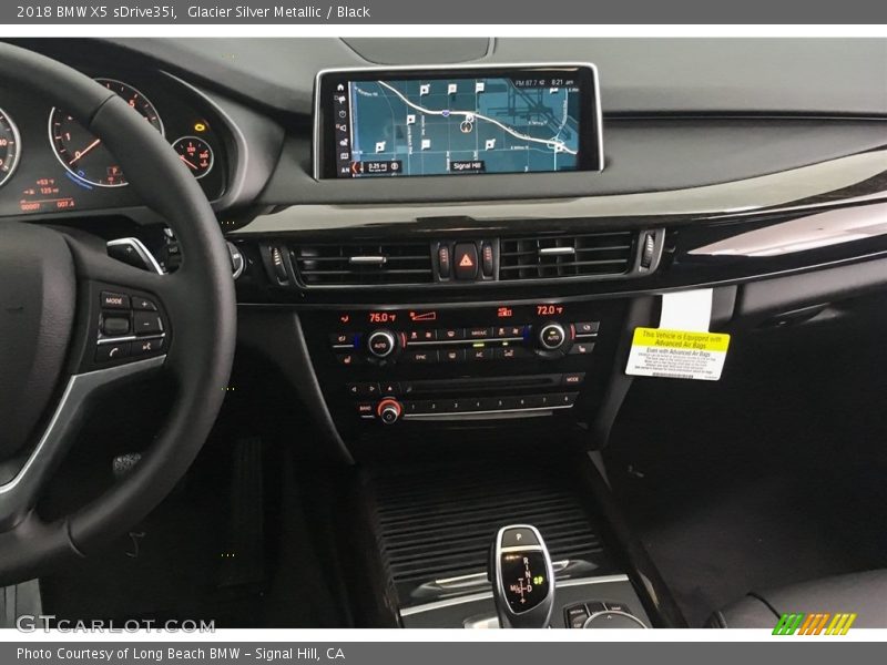 Glacier Silver Metallic / Black 2018 BMW X5 sDrive35i