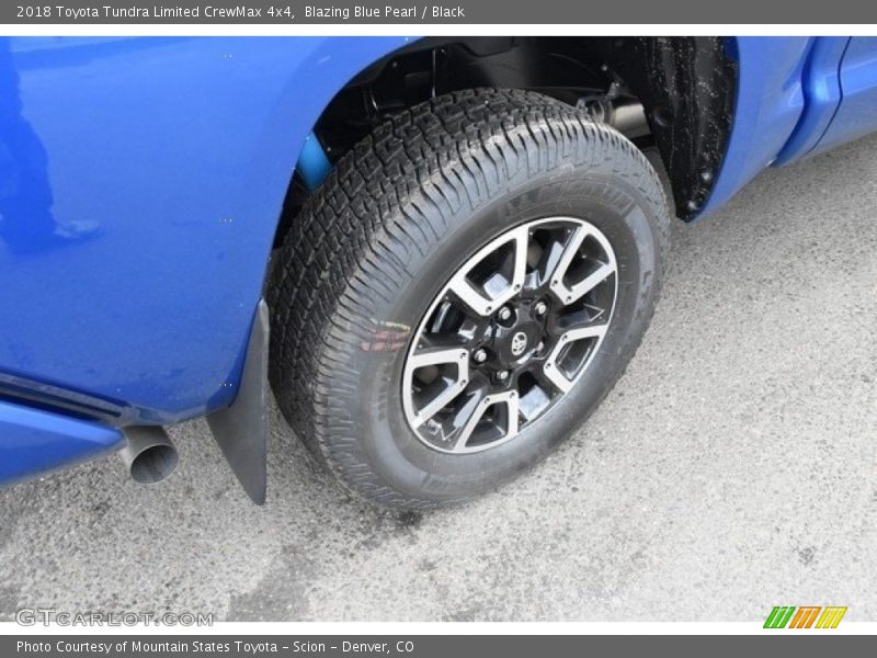 Blazing Blue Pearl / Black 2018 Toyota Tundra Limited CrewMax 4x4