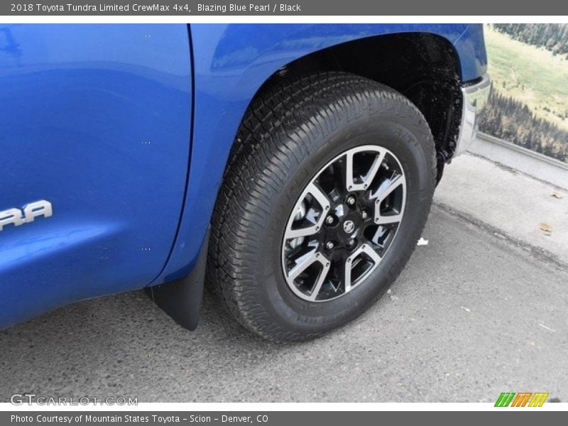 Blazing Blue Pearl / Black 2018 Toyota Tundra Limited CrewMax 4x4