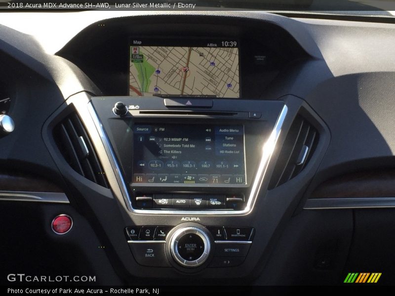 Controls of 2018 MDX Advance SH-AWD