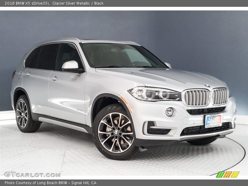 Glacier Silver Metallic / Black 2018 BMW X5 sDrive35i