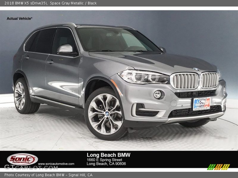Space Gray Metallic / Black 2018 BMW X5 sDrive35i