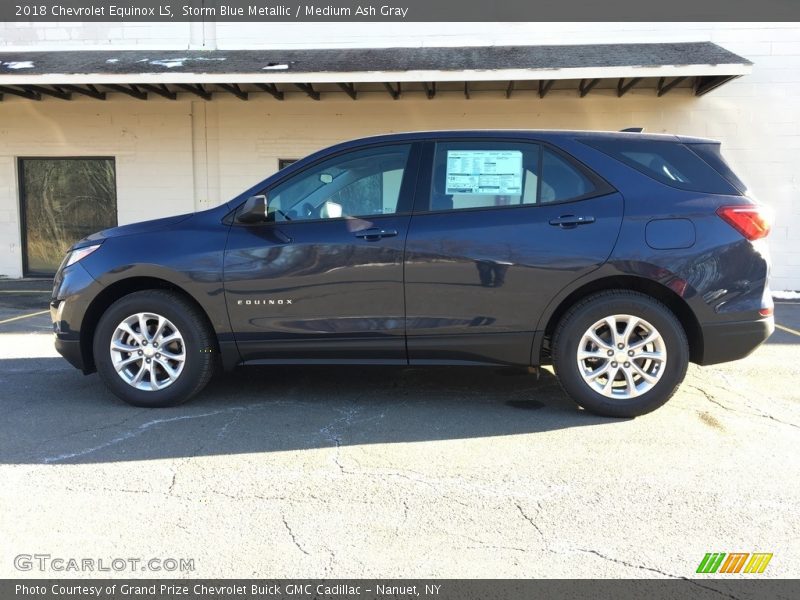 Storm Blue Metallic / Medium Ash Gray 2018 Chevrolet Equinox LS