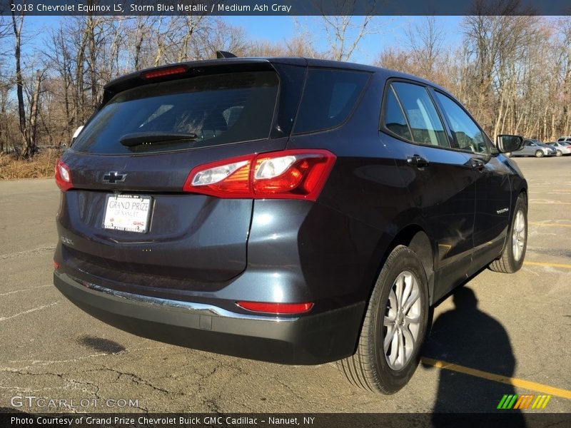 Storm Blue Metallic / Medium Ash Gray 2018 Chevrolet Equinox LS