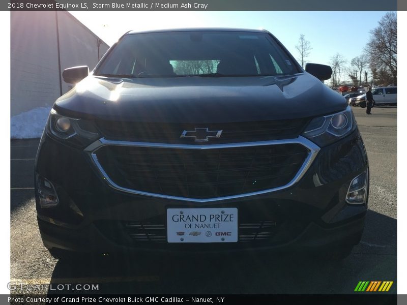 Storm Blue Metallic / Medium Ash Gray 2018 Chevrolet Equinox LS