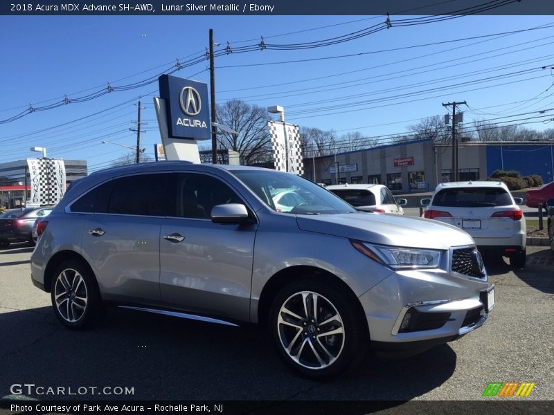 Lunar Silver Metallic / Ebony 2018 Acura MDX Advance SH-AWD