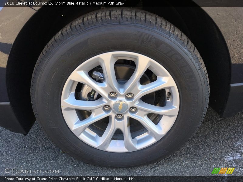 Storm Blue Metallic / Medium Ash Gray 2018 Chevrolet Equinox LS