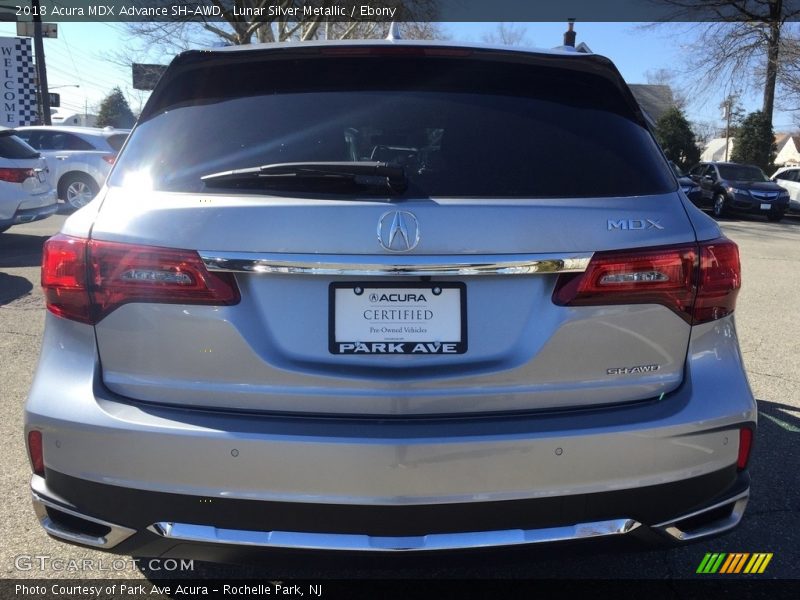Lunar Silver Metallic / Ebony 2018 Acura MDX Advance SH-AWD