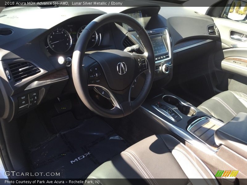Lunar Silver Metallic / Ebony 2018 Acura MDX Advance SH-AWD