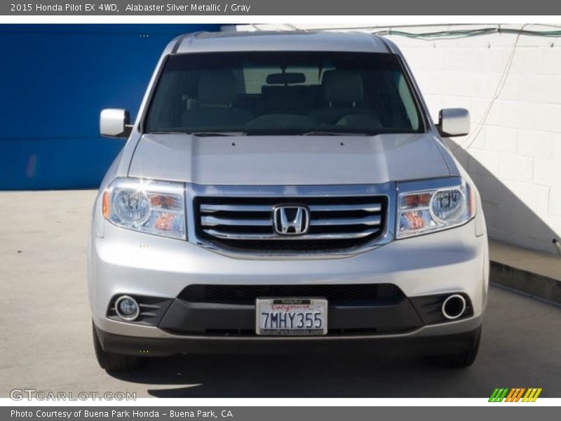 Alabaster Silver Metallic / Gray 2015 Honda Pilot EX 4WD