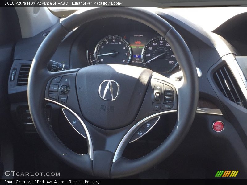 Lunar Silver Metallic / Ebony 2018 Acura MDX Advance SH-AWD