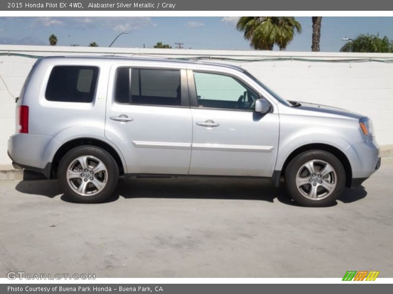 Alabaster Silver Metallic / Gray 2015 Honda Pilot EX 4WD
