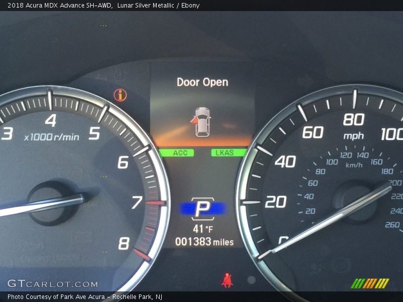 Lunar Silver Metallic / Ebony 2018 Acura MDX Advance SH-AWD