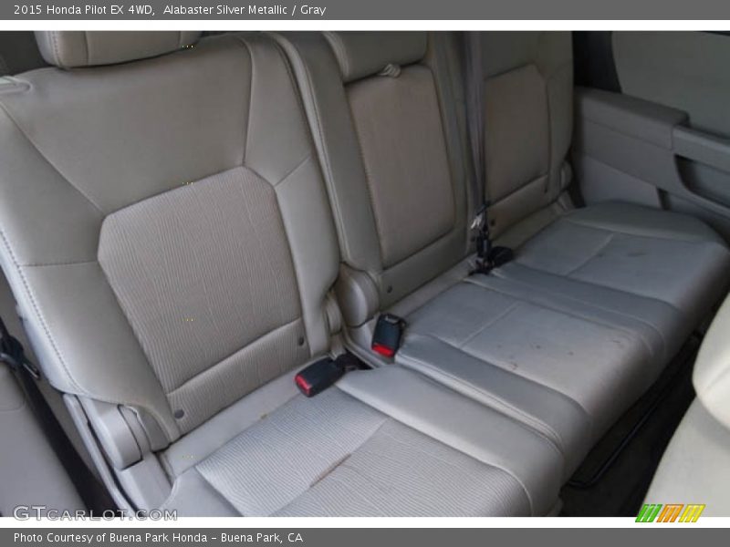 Alabaster Silver Metallic / Gray 2015 Honda Pilot EX 4WD