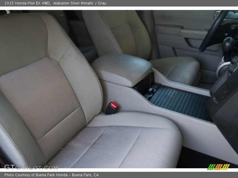 Alabaster Silver Metallic / Gray 2015 Honda Pilot EX 4WD