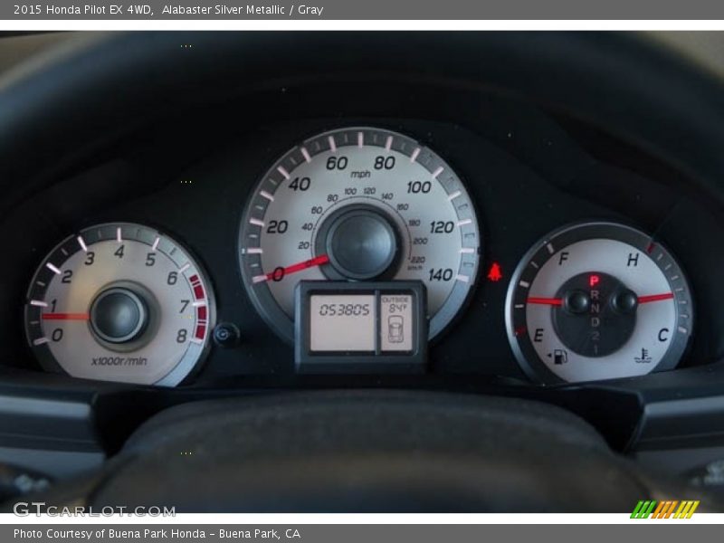 Alabaster Silver Metallic / Gray 2015 Honda Pilot EX 4WD