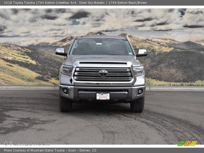 Silver Sky Metallic / 1794 Edition Black/Brown 2018 Toyota Tundra 1794 Edition CrewMax 4x4