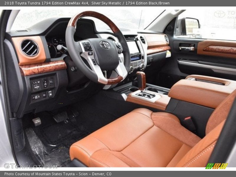 Silver Sky Metallic / 1794 Edition Black/Brown 2018 Toyota Tundra 1794 Edition CrewMax 4x4