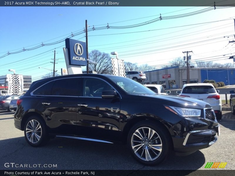 Crystal Black Pearl / Ebony 2017 Acura MDX Technology SH-AWD