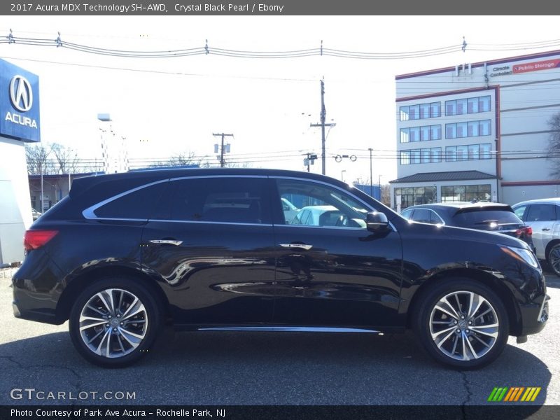 Crystal Black Pearl / Ebony 2017 Acura MDX Technology SH-AWD