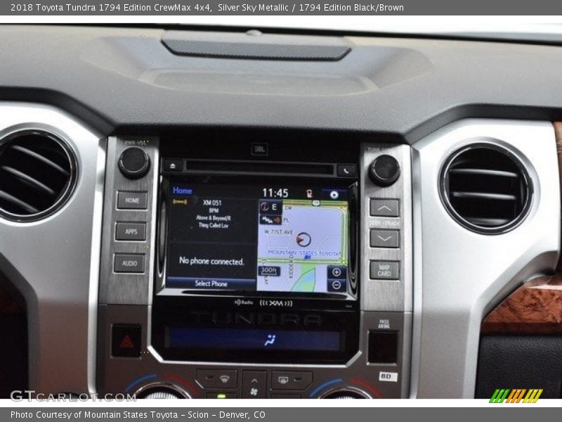 Silver Sky Metallic / 1794 Edition Black/Brown 2018 Toyota Tundra 1794 Edition CrewMax 4x4