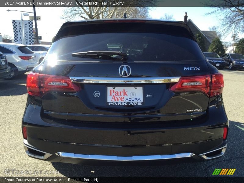 Crystal Black Pearl / Ebony 2017 Acura MDX Technology SH-AWD