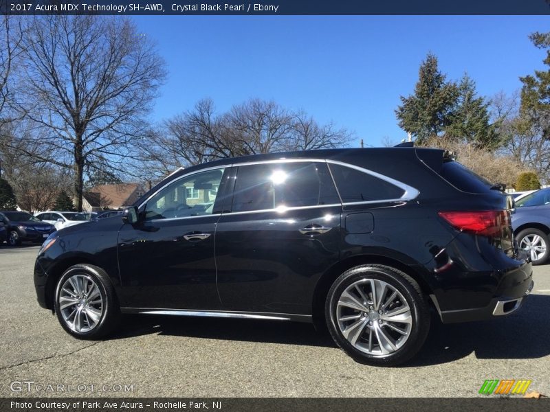 Crystal Black Pearl / Ebony 2017 Acura MDX Technology SH-AWD