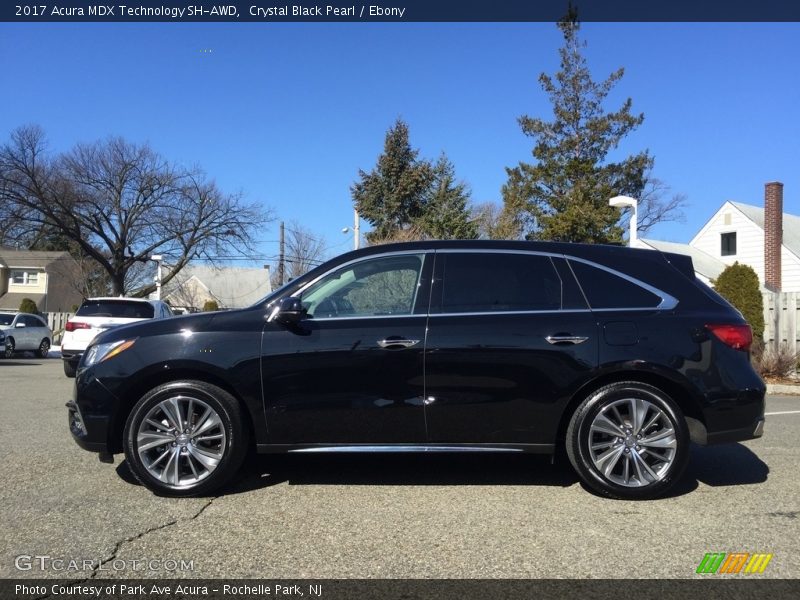 Crystal Black Pearl / Ebony 2017 Acura MDX Technology SH-AWD