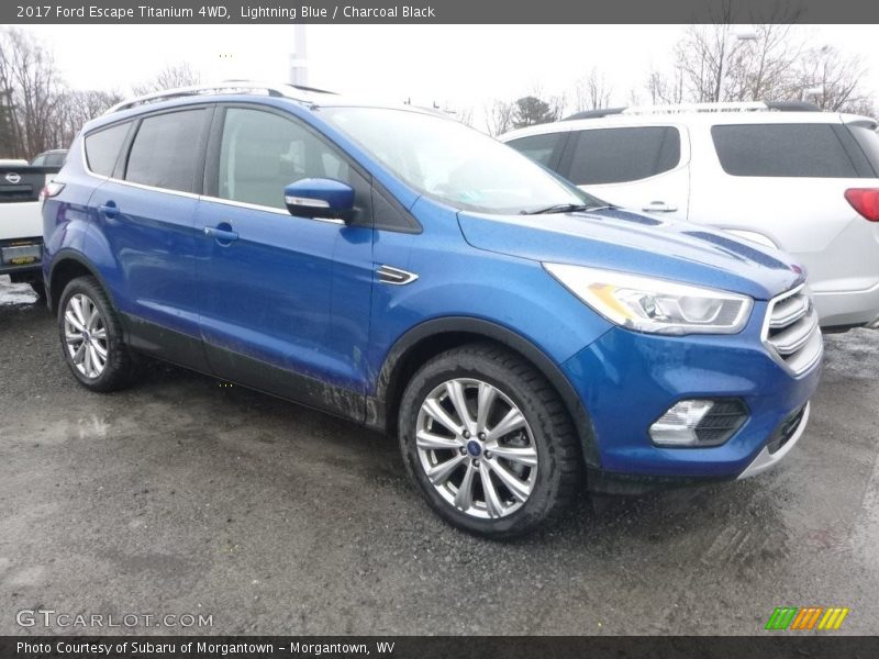 Lightning Blue / Charcoal Black 2017 Ford Escape Titanium 4WD