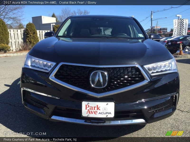 Crystal Black Pearl / Ebony 2017 Acura MDX Technology SH-AWD