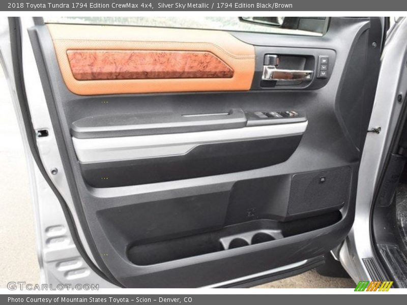 Silver Sky Metallic / 1794 Edition Black/Brown 2018 Toyota Tundra 1794 Edition CrewMax 4x4