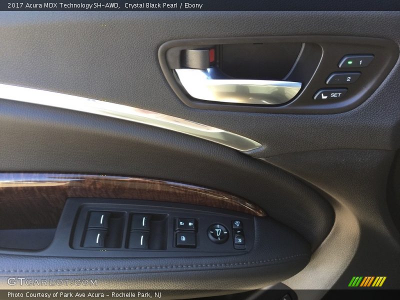 Crystal Black Pearl / Ebony 2017 Acura MDX Technology SH-AWD