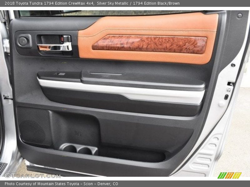 Silver Sky Metallic / 1794 Edition Black/Brown 2018 Toyota Tundra 1794 Edition CrewMax 4x4