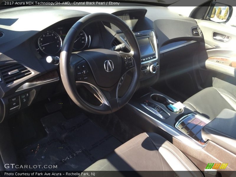 Crystal Black Pearl / Ebony 2017 Acura MDX Technology SH-AWD