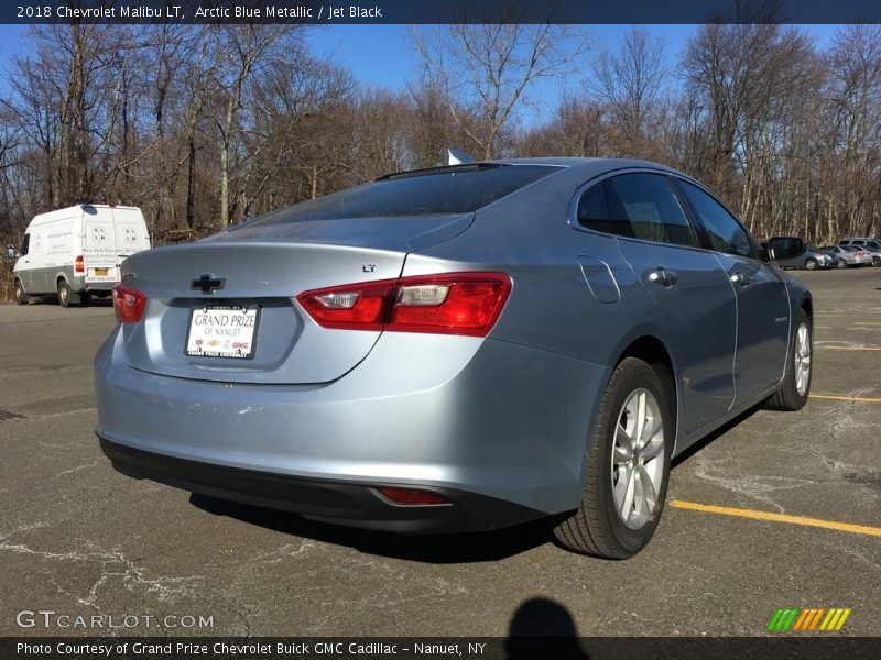 Arctic Blue Metallic / Jet Black 2018 Chevrolet Malibu LT
