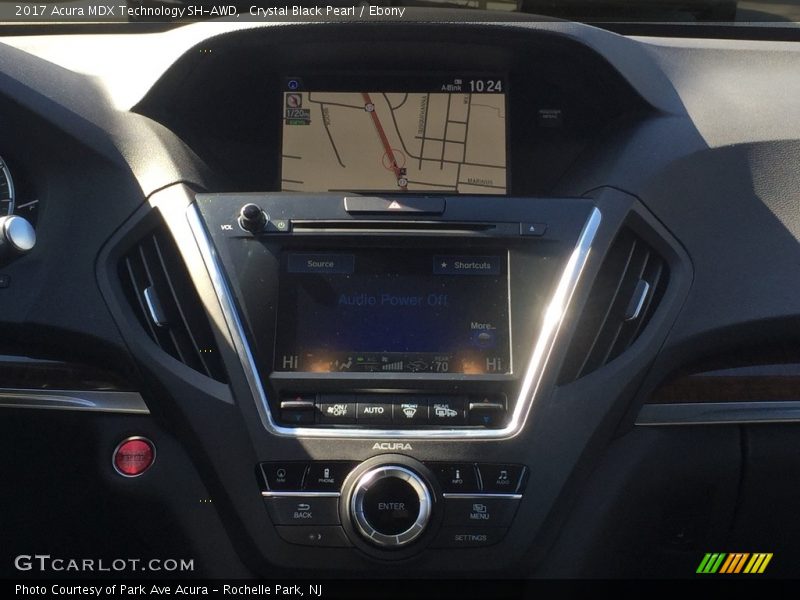 Crystal Black Pearl / Ebony 2017 Acura MDX Technology SH-AWD