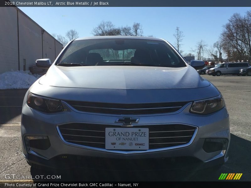 Arctic Blue Metallic / Jet Black 2018 Chevrolet Malibu LT