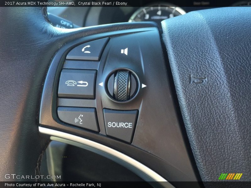 Crystal Black Pearl / Ebony 2017 Acura MDX Technology SH-AWD