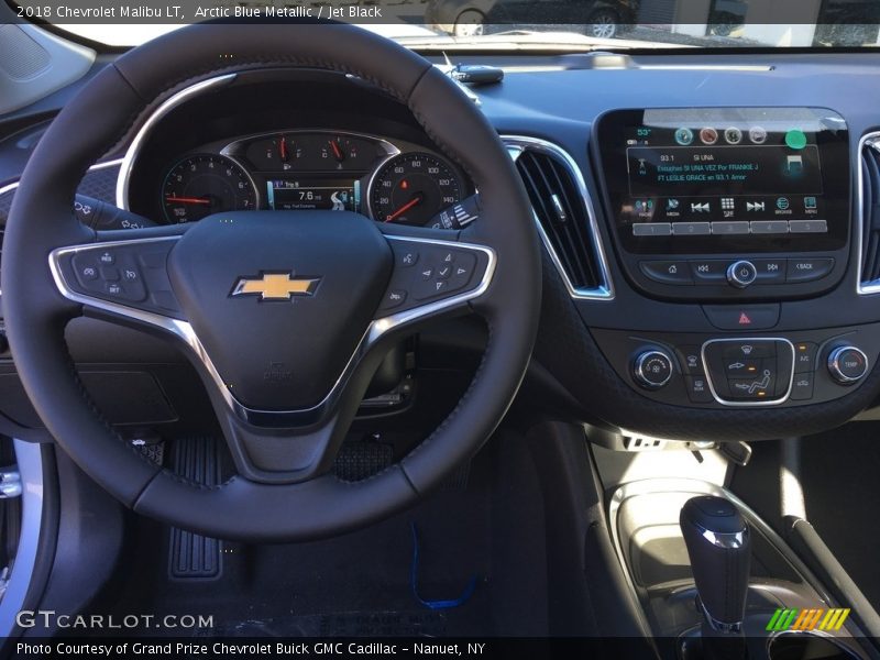 Arctic Blue Metallic / Jet Black 2018 Chevrolet Malibu LT