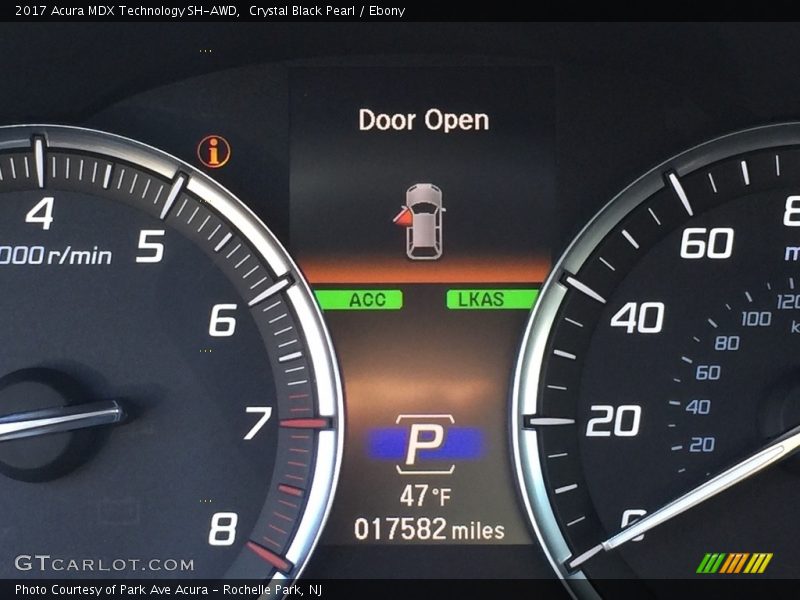 Crystal Black Pearl / Ebony 2017 Acura MDX Technology SH-AWD