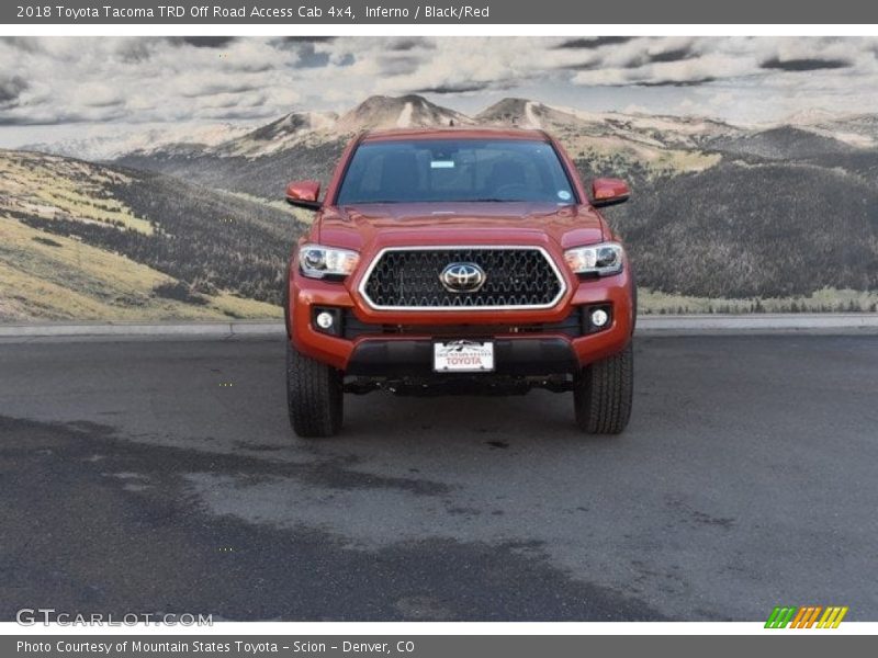 Inferno / Black/Red 2018 Toyota Tacoma TRD Off Road Access Cab 4x4
