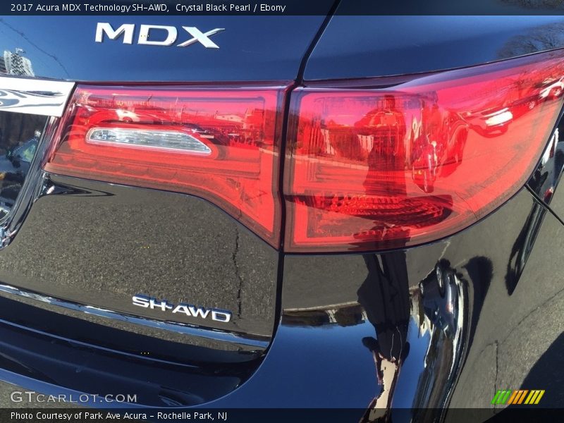 Crystal Black Pearl / Ebony 2017 Acura MDX Technology SH-AWD