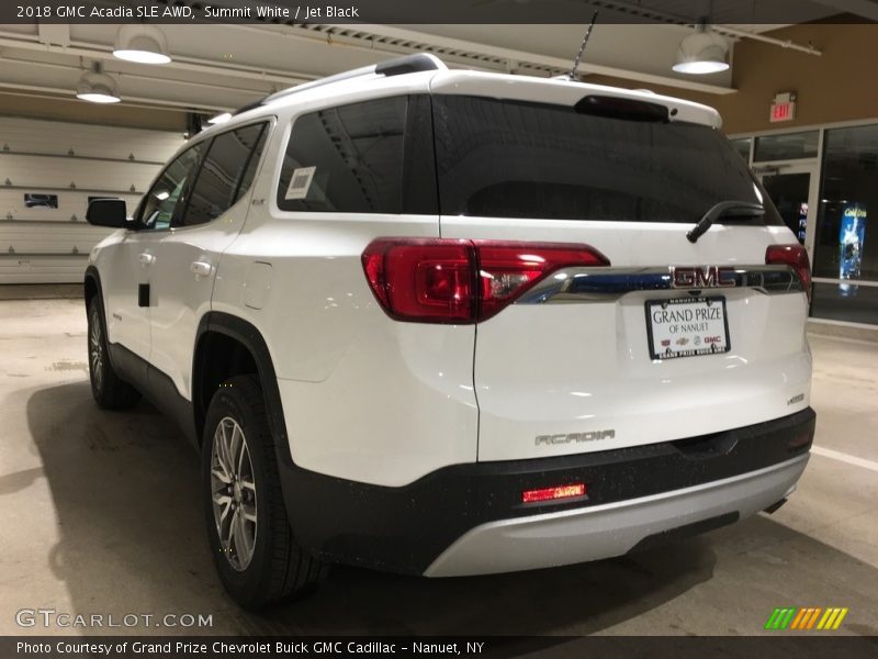 Summit White / Jet Black 2018 GMC Acadia SLE AWD