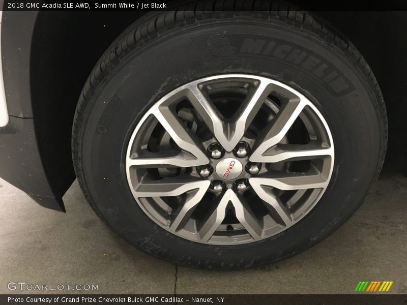 Summit White / Jet Black 2018 GMC Acadia SLE AWD